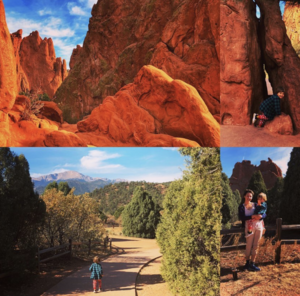 Picture of mountains, a hiking trail