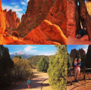 Picture of mountains, a hiking trail